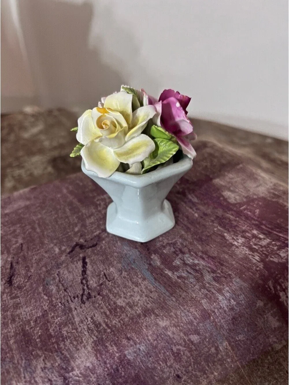 Vintage Chorley England Porcelain Flower Vase - Elegant Mini Floral Decor